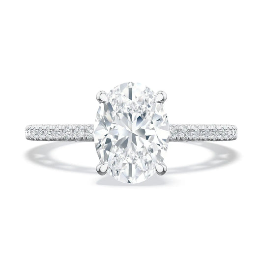 Oval Solitaire Engagement Ring Style # 272017 OV