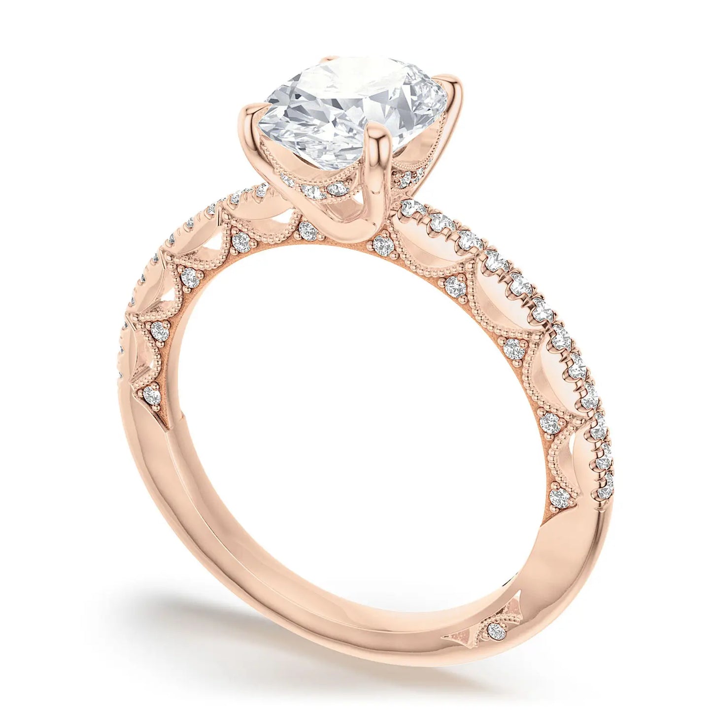 Oval Solitaire Engagement Ring Style # 272017 OV