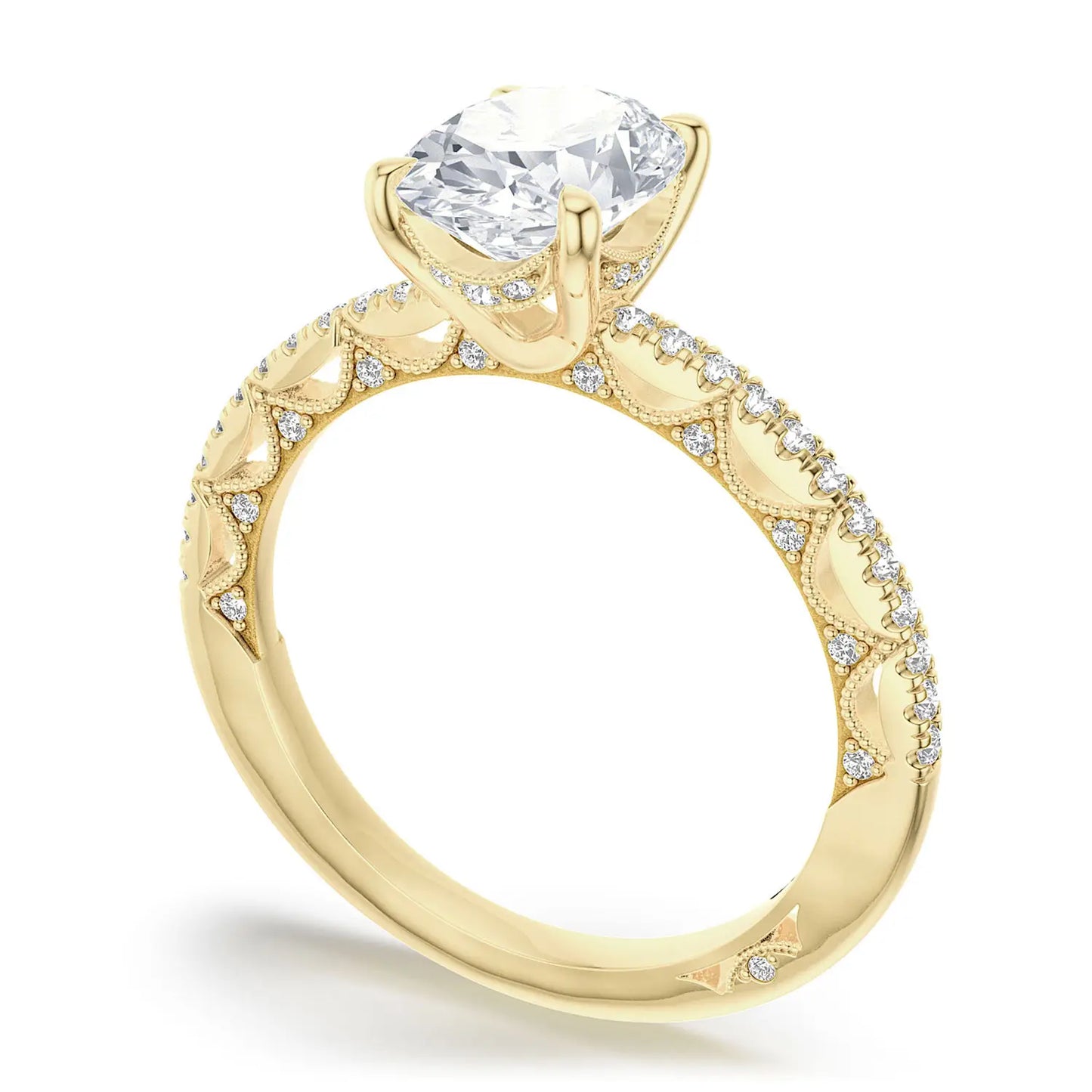 Oval Solitaire Engagement Ring Style # 272017 OV