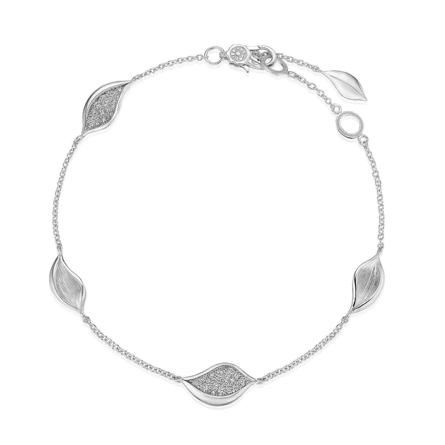 Petal Diamond Pavé Station Bracelet | Style # FB 915