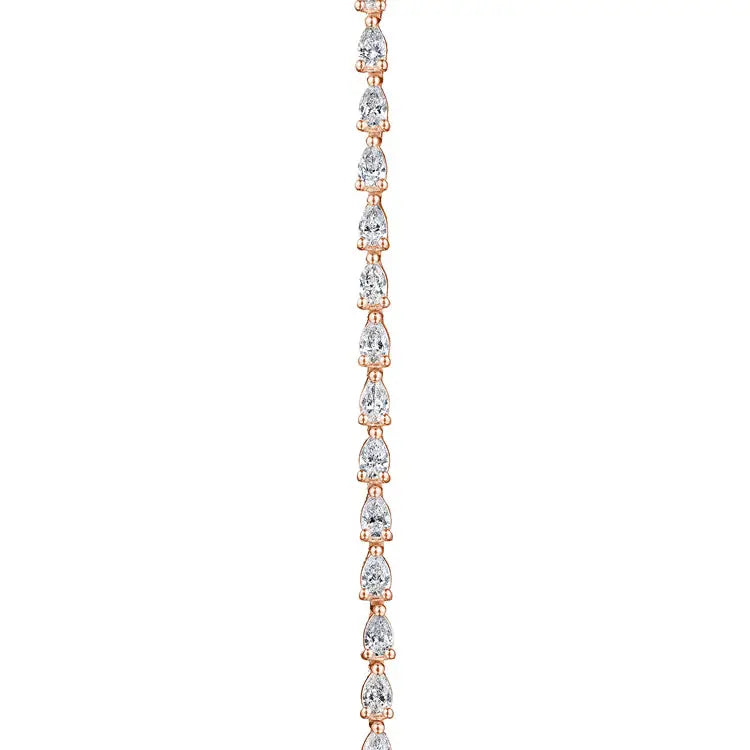 Pear Diamond Tennis Bracelet in 18Kt Gold. Style FB 673 7".  TACORI Stilla Collection.