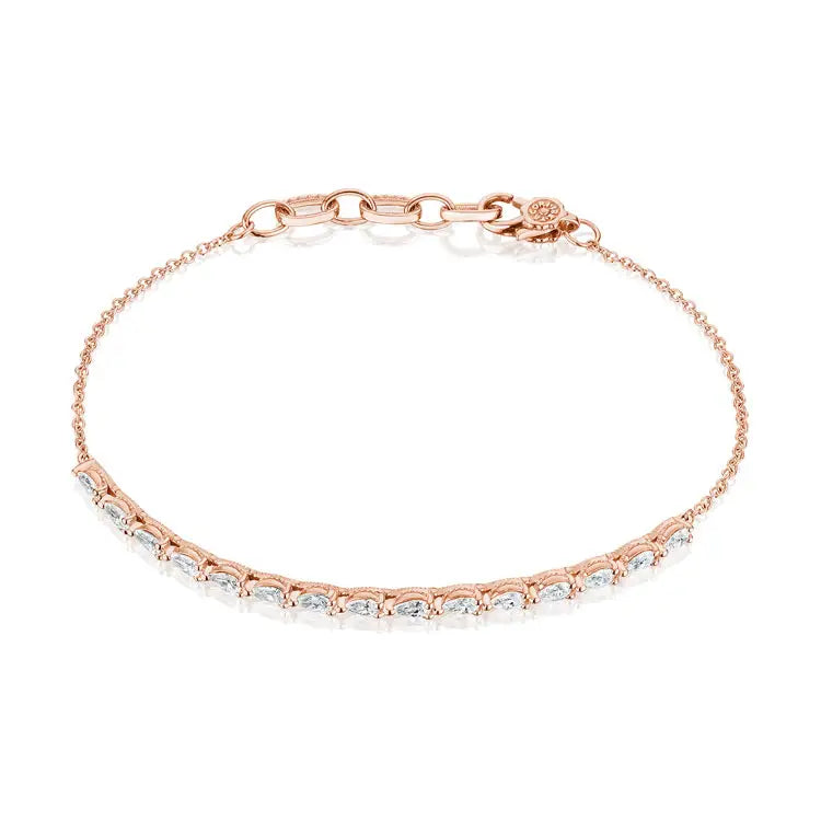 TACORI Stilla. Pear Diamond Bracelet in 18Kt Gold. Style FB6757