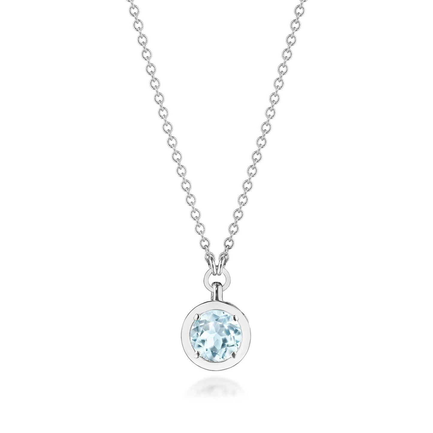Sky Blue Topaz Necklace Style # FP812