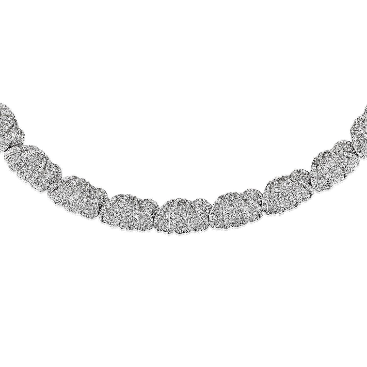 Multi Petal Diamond Necklace Style # FN 928
