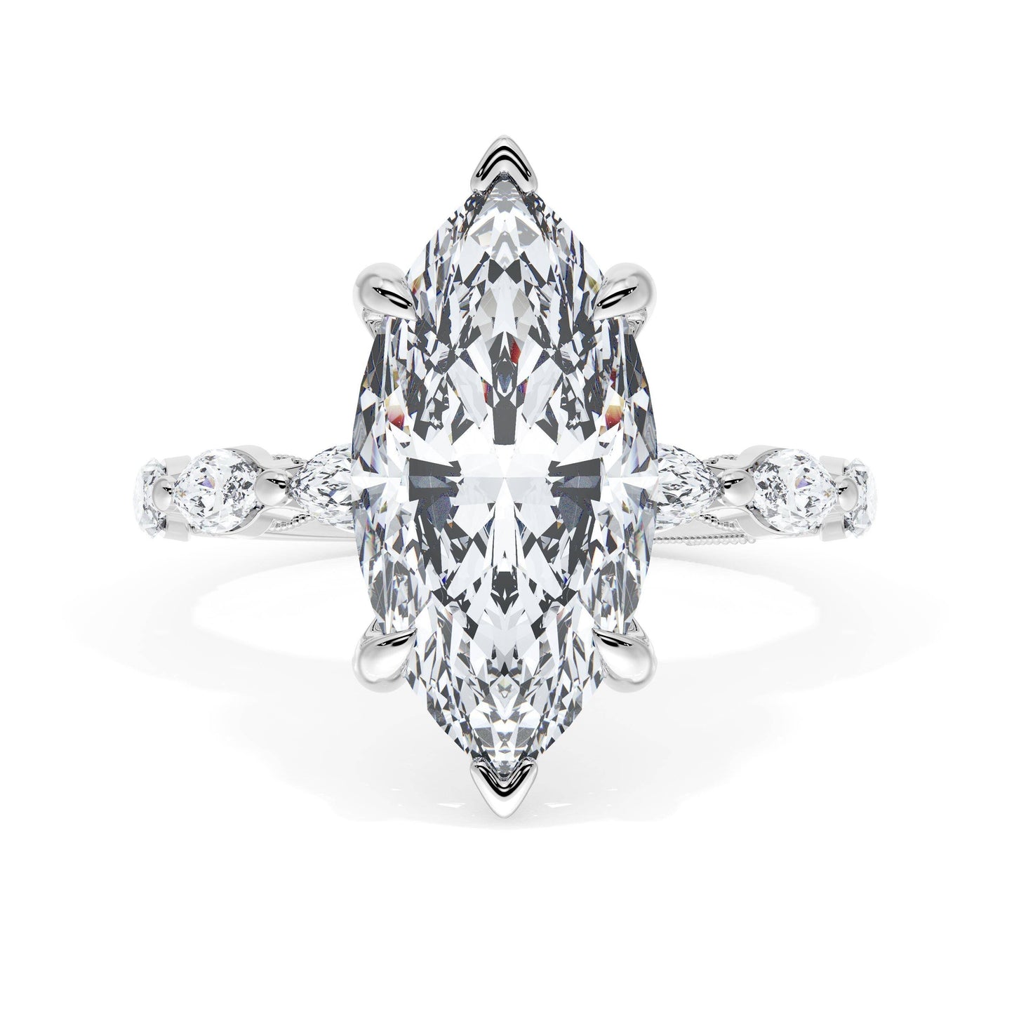 Marquise Solitaire Engagement Ring Style # 42228 MQ