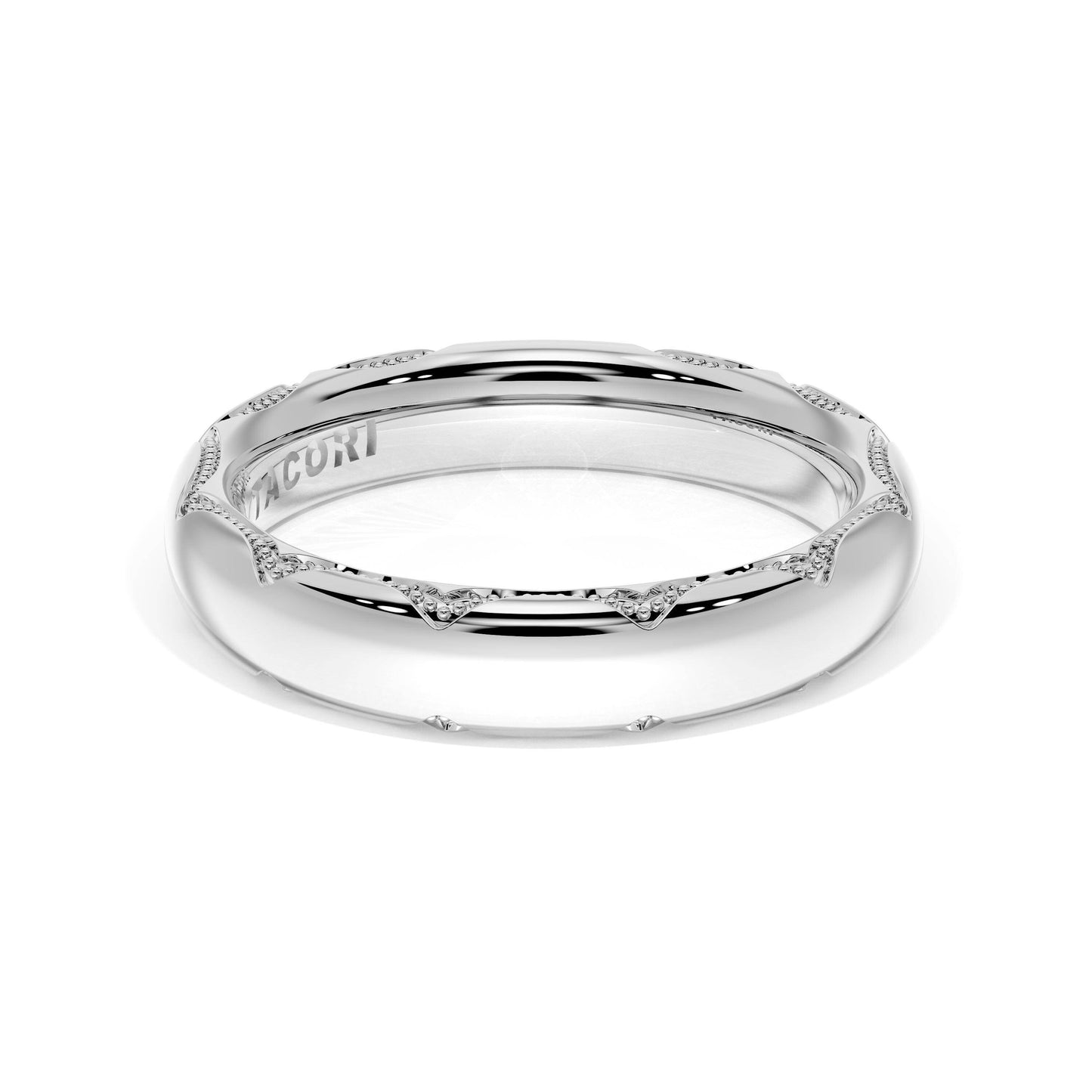 High Polish Wedding Band # 4144 B