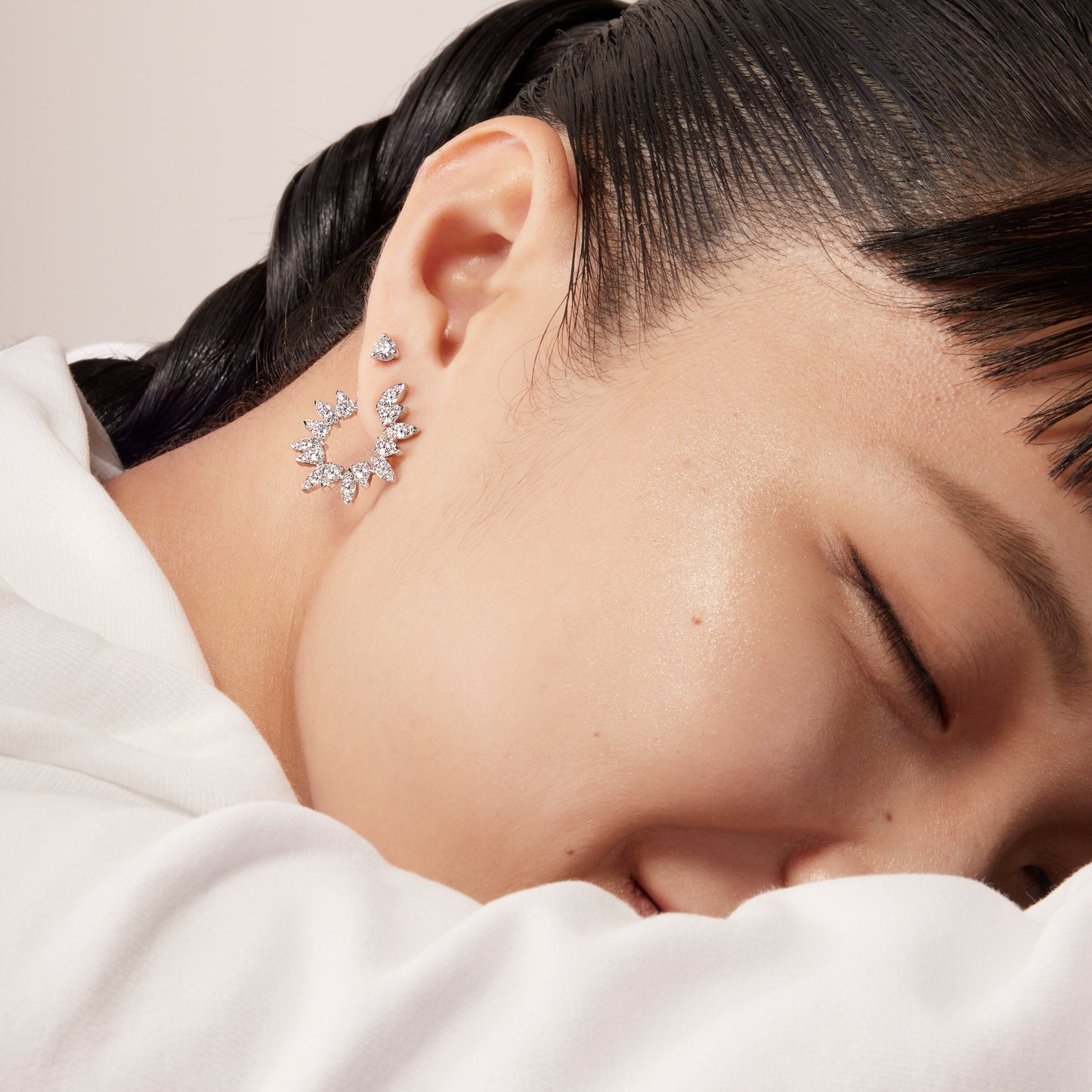 Three Prong Stud Earrings