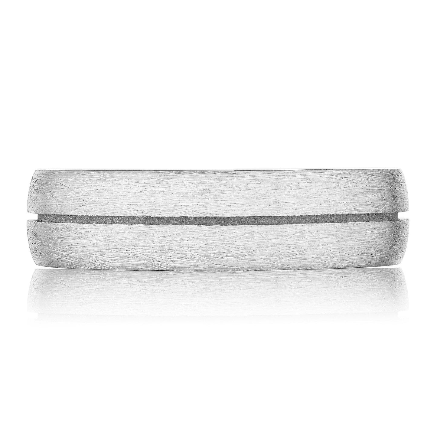 Classic Streamline in Brush Finish Wedding Band Style #142-6