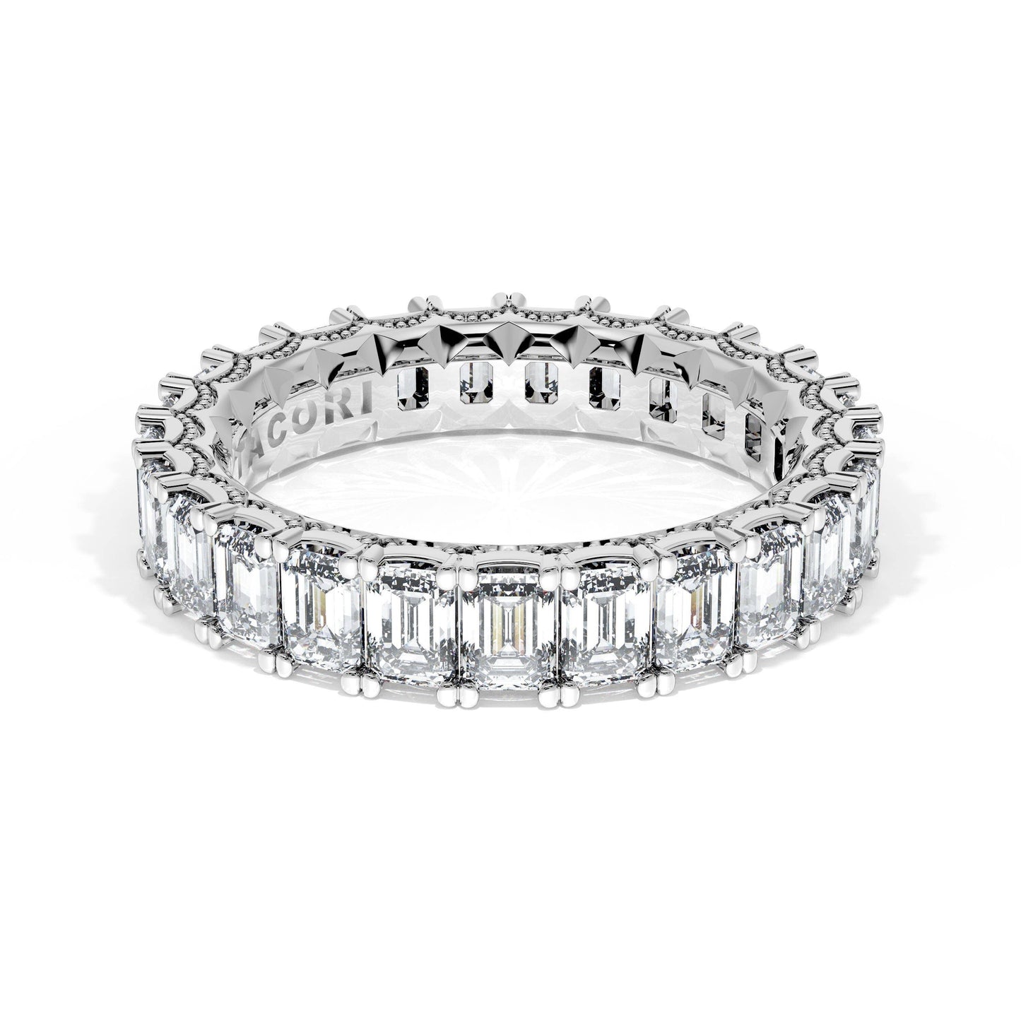Emerald Cut Diamond Eternity Band Style # 419