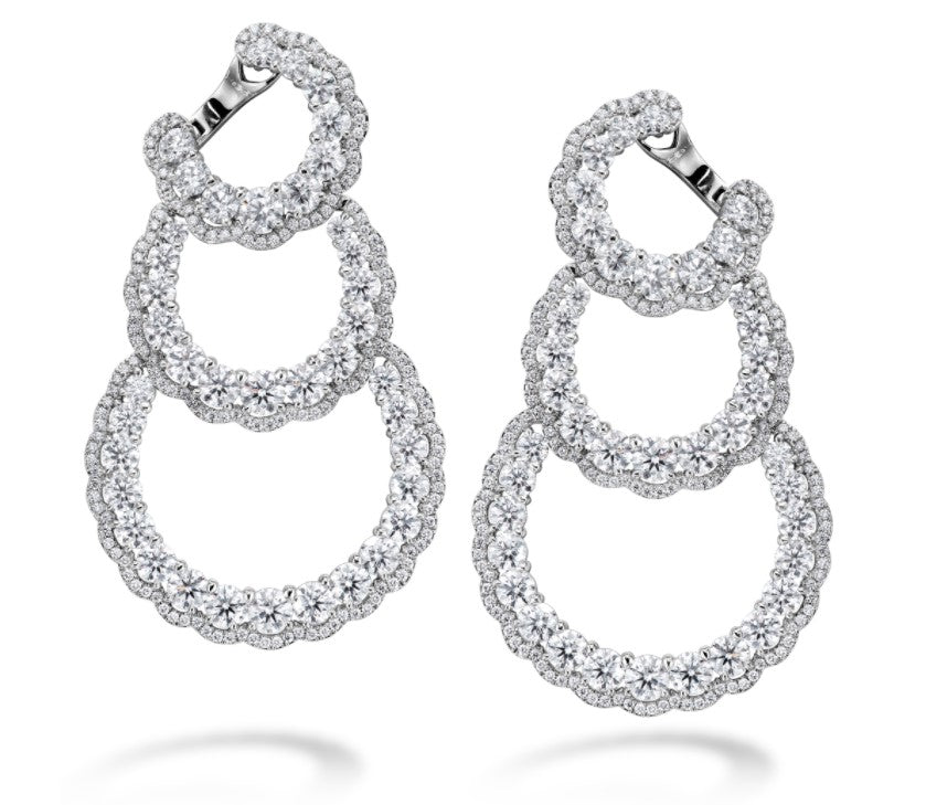 Aurora Triple Tier Hoop Earrings