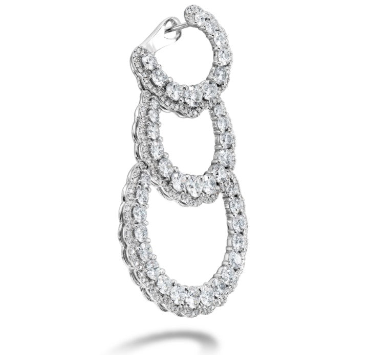 Aurora Triple Tier Hoop Earrings