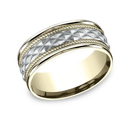 Benchmark Multi-Gold 8mm Ring SKU CF158040
