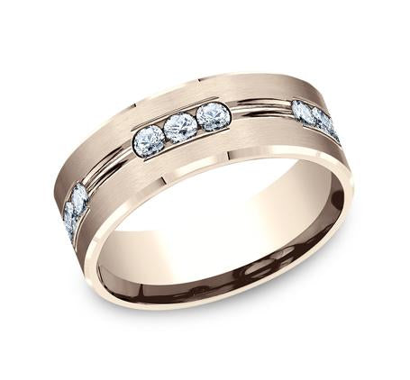Benchmark White Gold 8mm Diamond Ring SKU CF528533W