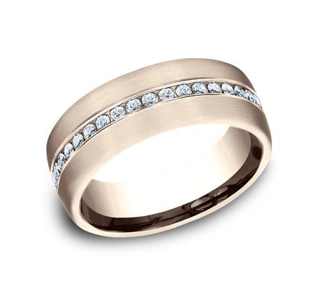 Benchmark White Gold 7.5mm Diamond Ring SKU CF717573W