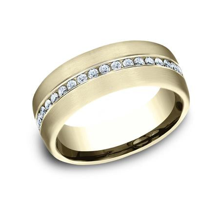 Benchmark Rose Gold 7.5mm Diamond Ring SKU CF717573R