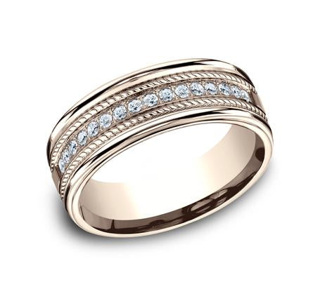 Benchmark White Gold 7.5mm Diamond Ring SKU CF717581W