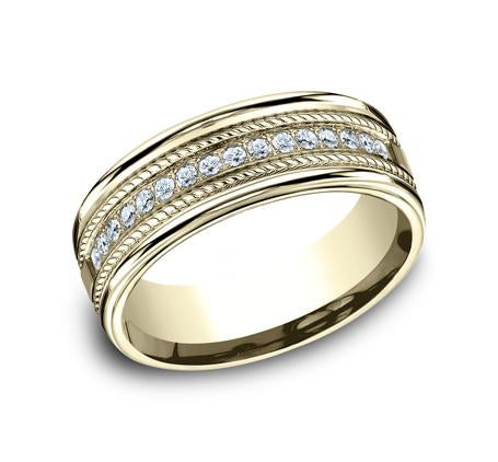 Benchmark Rose Gold 7.5mm Diamond Ring SKU CF717581R