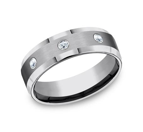 Forge Tungsten 7mm Diamond Ring SKU CF97601TG