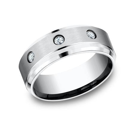 Forge Black Cobalt 8mm Diamond Ring SKU CF98660BKCC