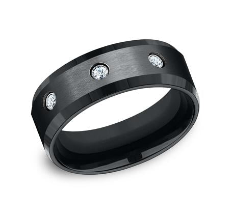 Forge Cobalt 8mm Diamond Ring SKU CF98486CC