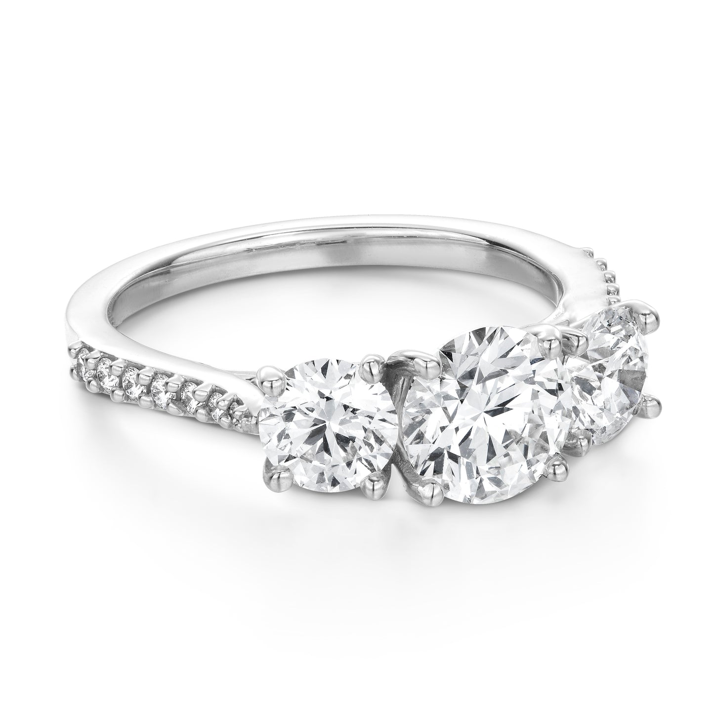 Camilla 3 Stone Diamond Engagement Ring