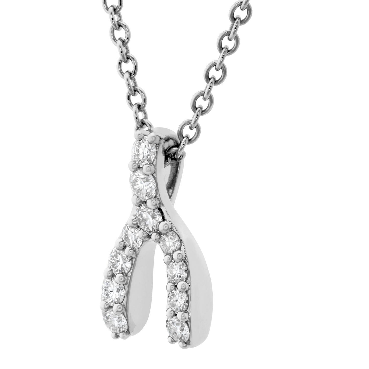 Charmed Wishbone Pendant