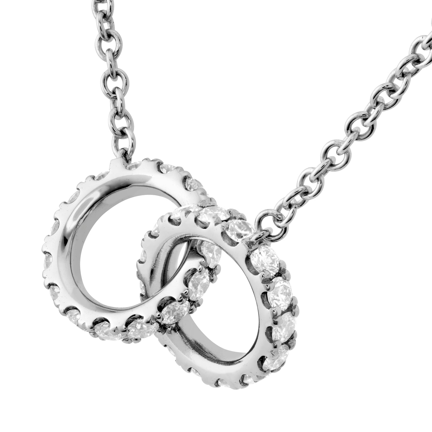 HOF Classic Diamond Interlocking Pendant