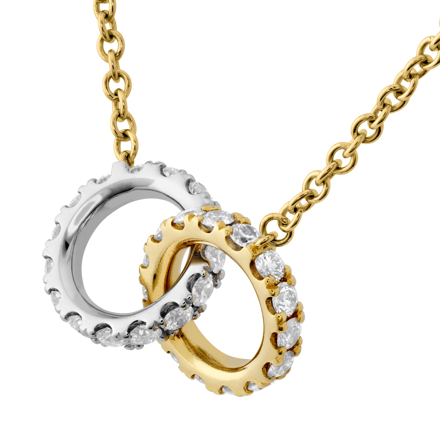 HOF Classic Diamond Interlocking Pendant