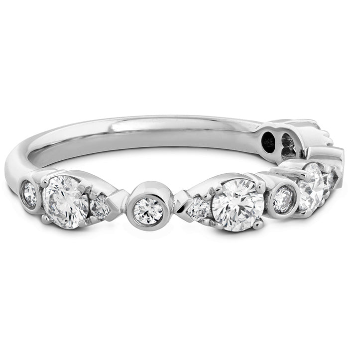 HOF Teardrop Bezel Diamond Band