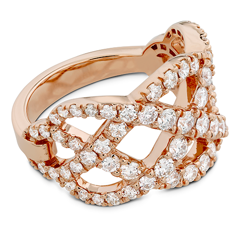 Intertwining Diamond Right Hand Ring