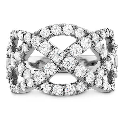 Intertwining Diamond Right Hand Ring