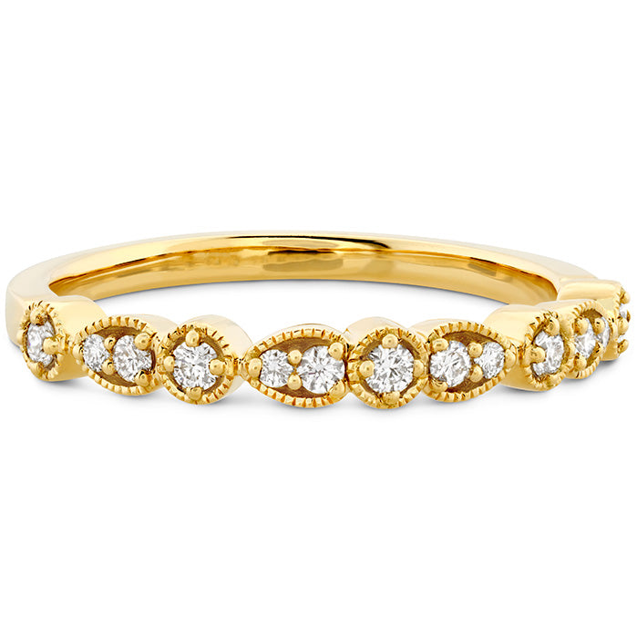 Isabelle Teardrop Milgrain Diamond Band