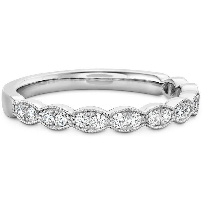 Lorelei Floral Milgrain Diamond Band