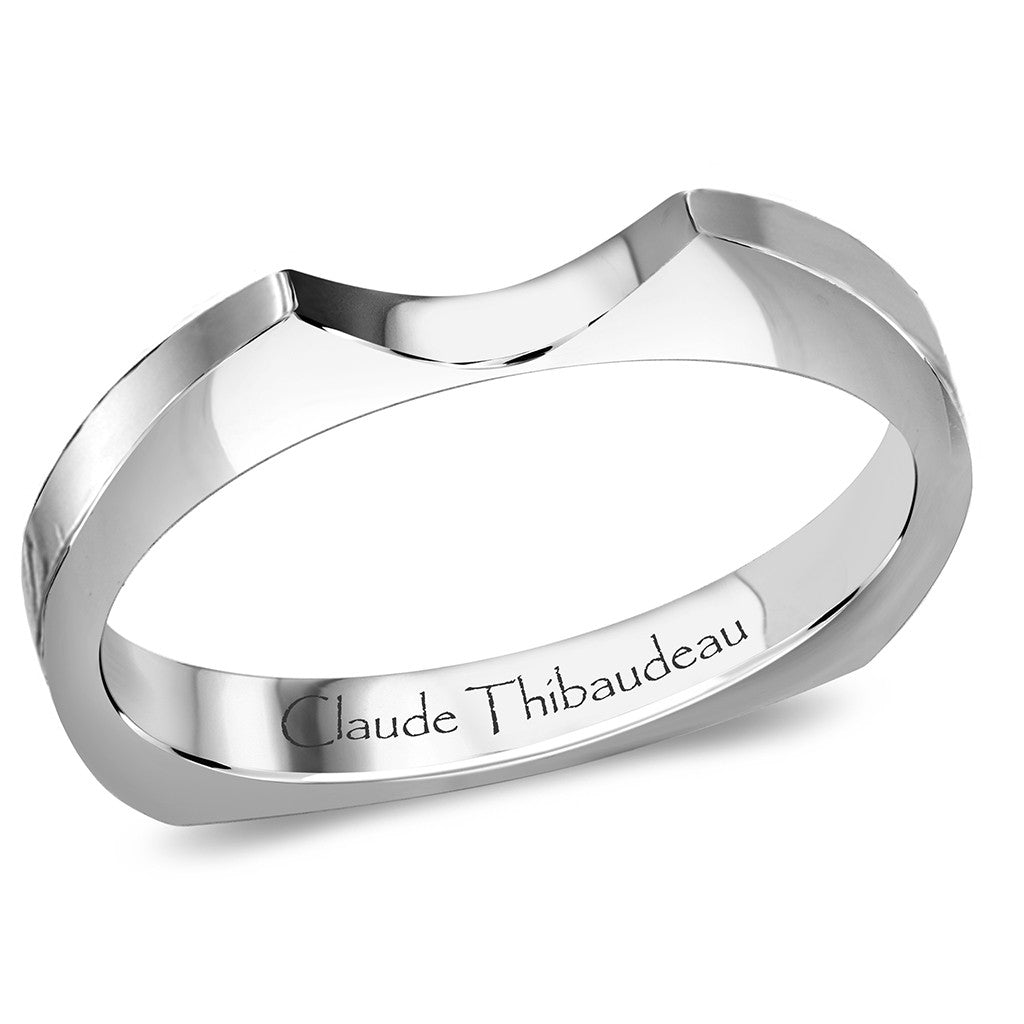 Claude Thibaudeau Handmade Wedding Band Style Number: #PLT-3311-J.