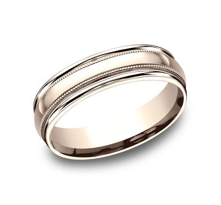 Benchmark White Gold 6mm Ring SKU RECF7601W