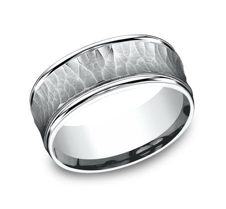 Benchmark White Gold 7.5mm Ring SKU RECF87508W