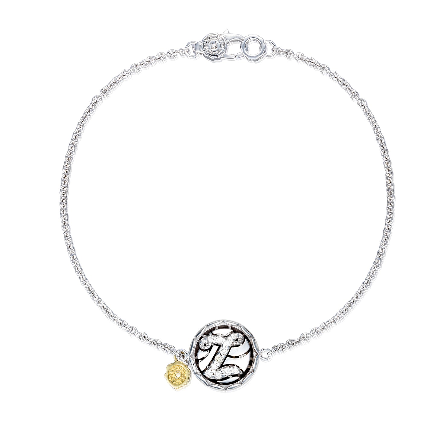 Love Letters Pave Monogram Chain Bracelet Style # SB196