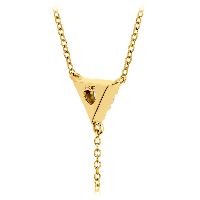 Triplicity Triangle Lariat Necklace