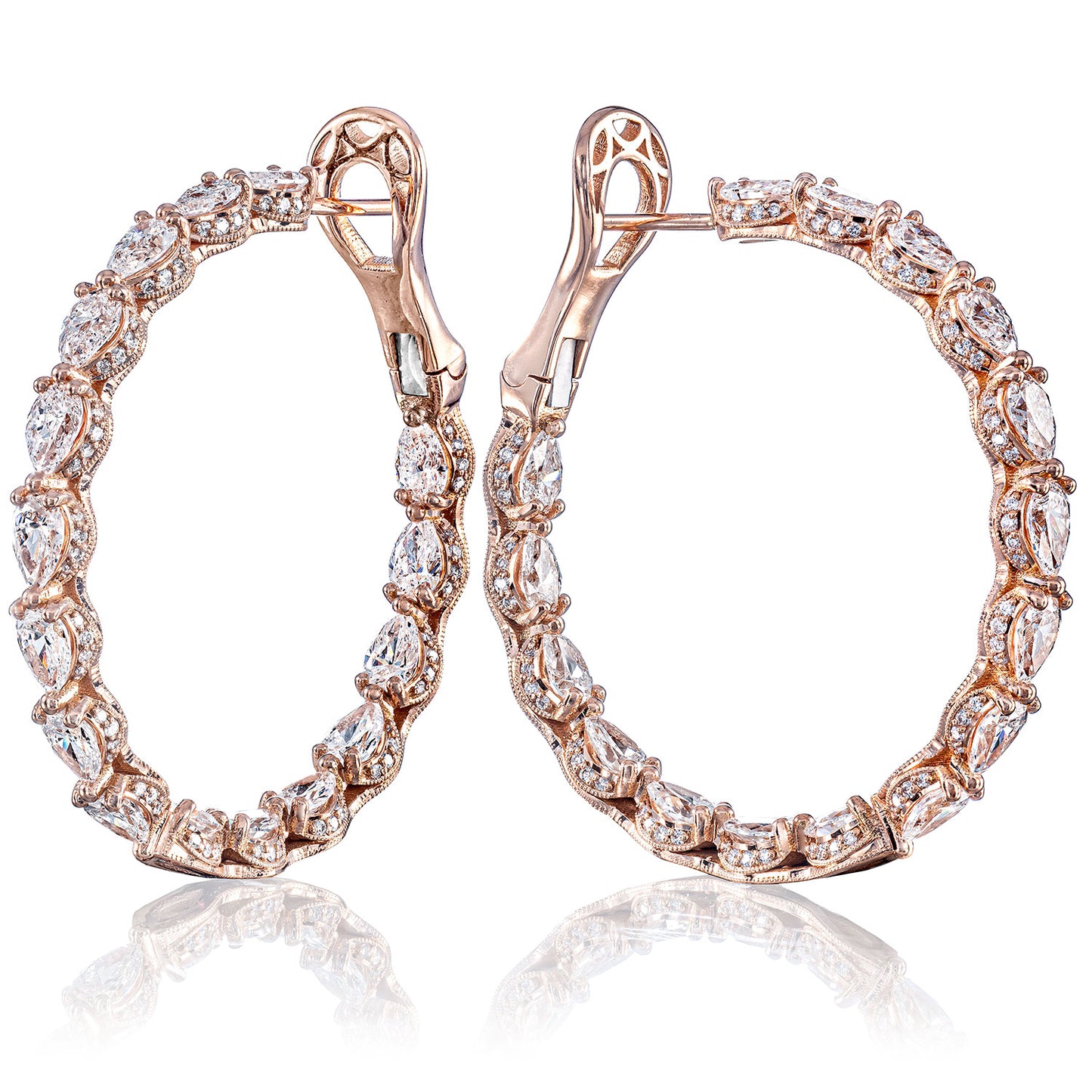 Classic Crescent RoyalT Hoop Earrings # FE 812