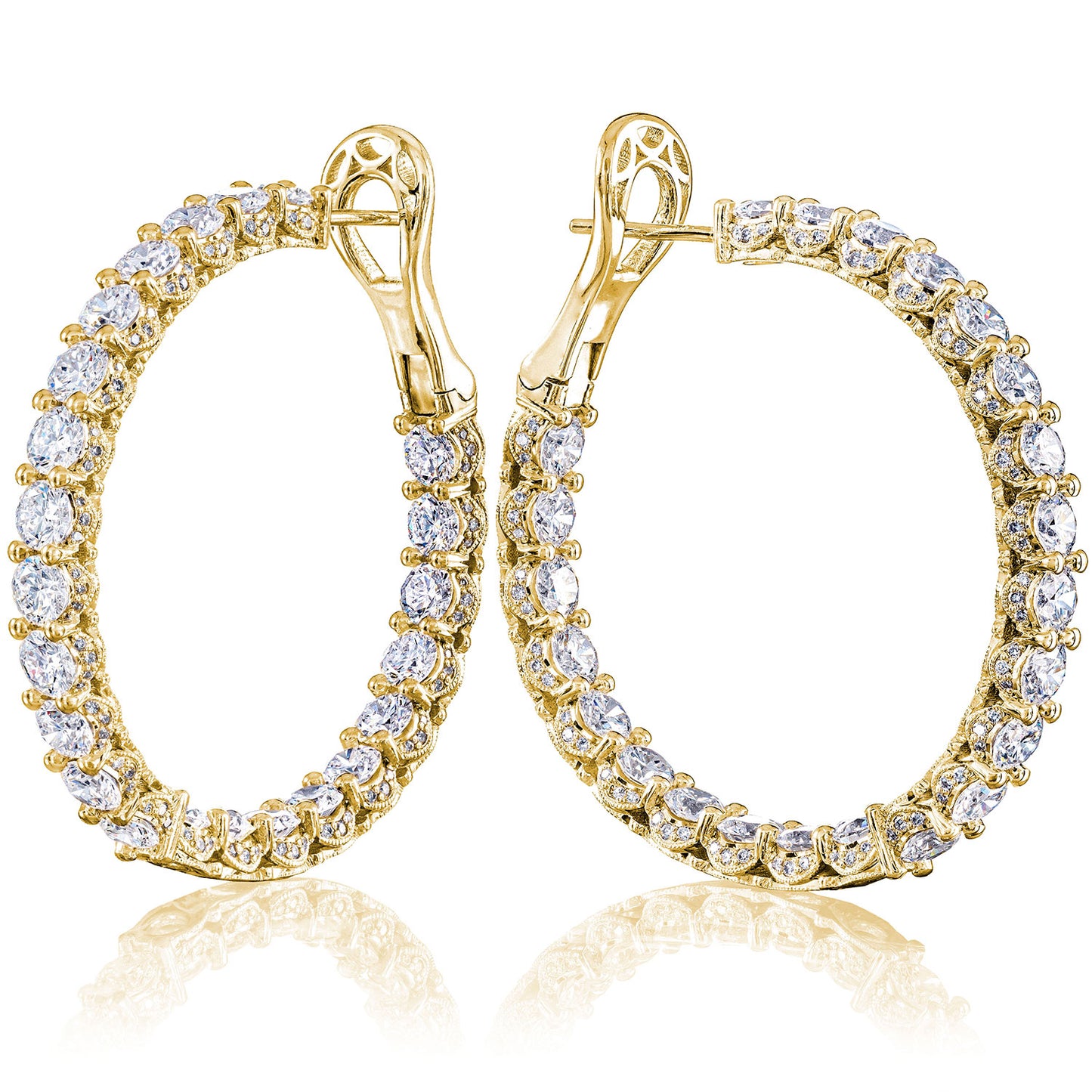 Classic Crescent RoyalT Hoop Earrings # FE 815