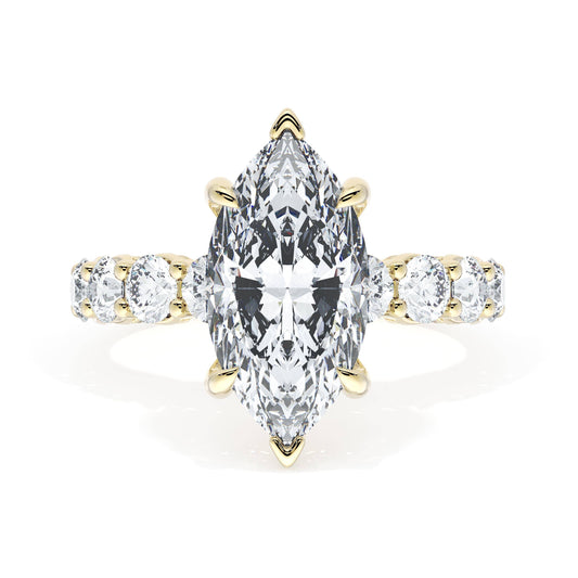 Marquise Solitaire Engagement Ring Style # 415 MQ 145 X 75