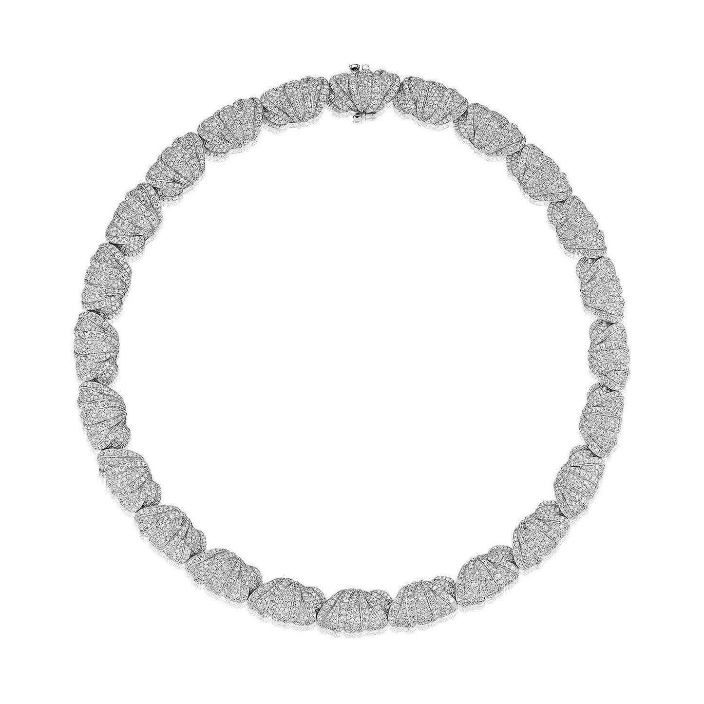 Multi Petal Diamond Necklace Style # FN 928