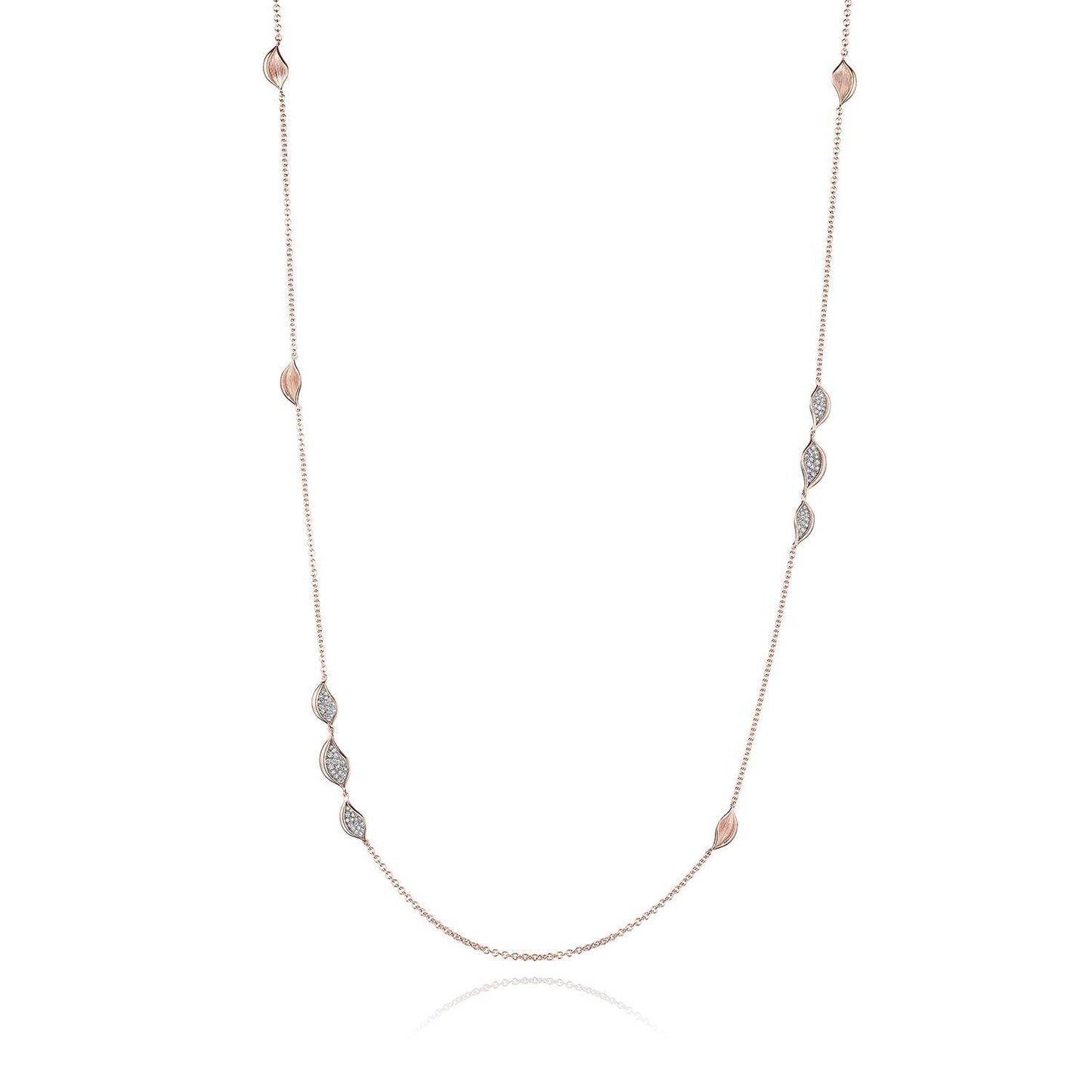 Petal Diamond Pavé Station 32" Necklace | Style # FN 916