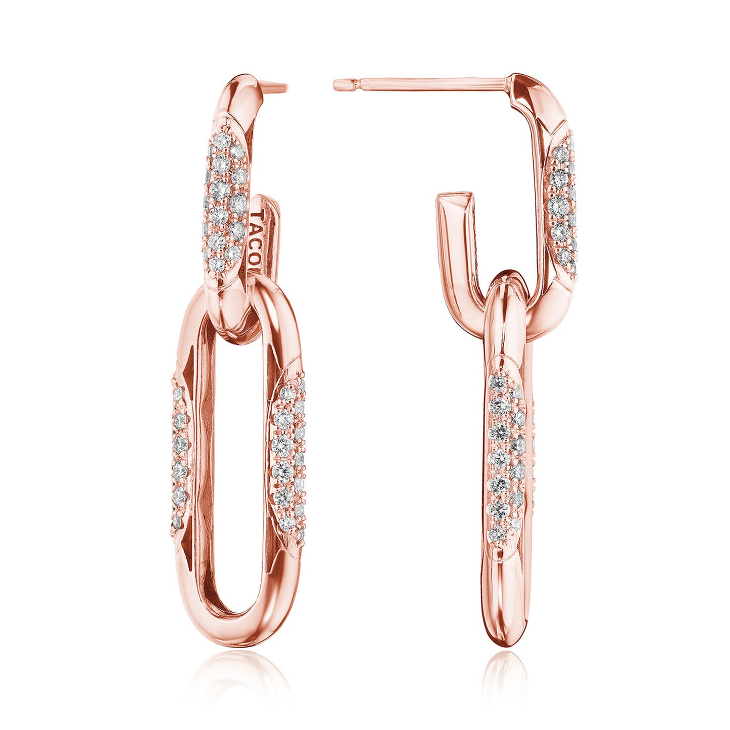 Double Link Diamond Earrings | Style # FE 8222S
