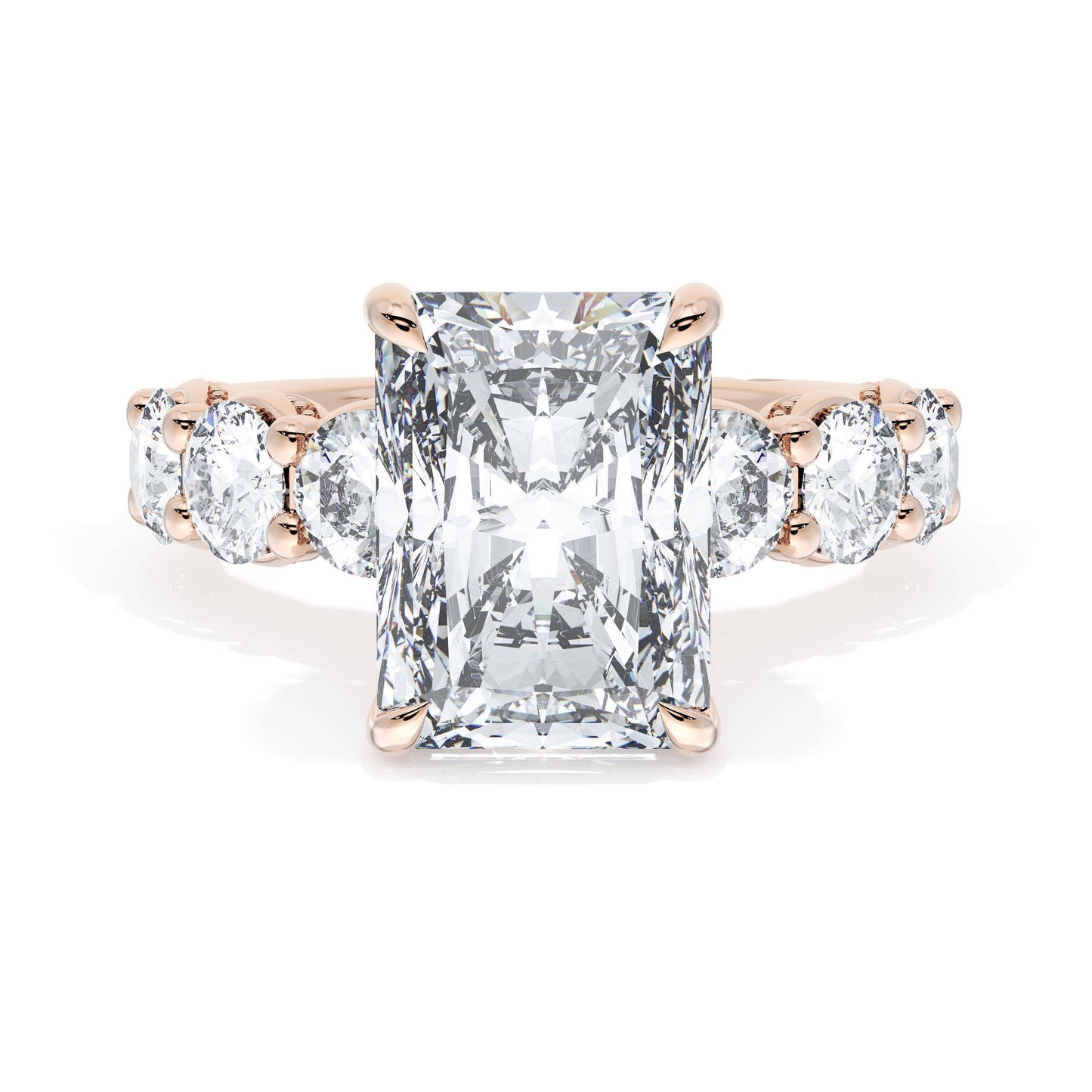 Radiant Solitaire Engagement Ring Style # 416 RAD 11 X 8