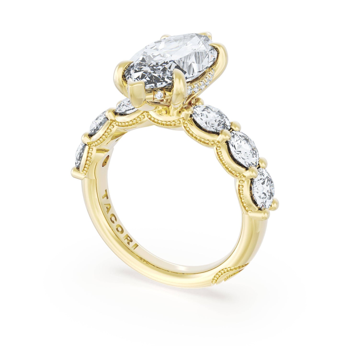 Marquise Solitaire Engagement Ring Style # 416 MQ 16 X 8