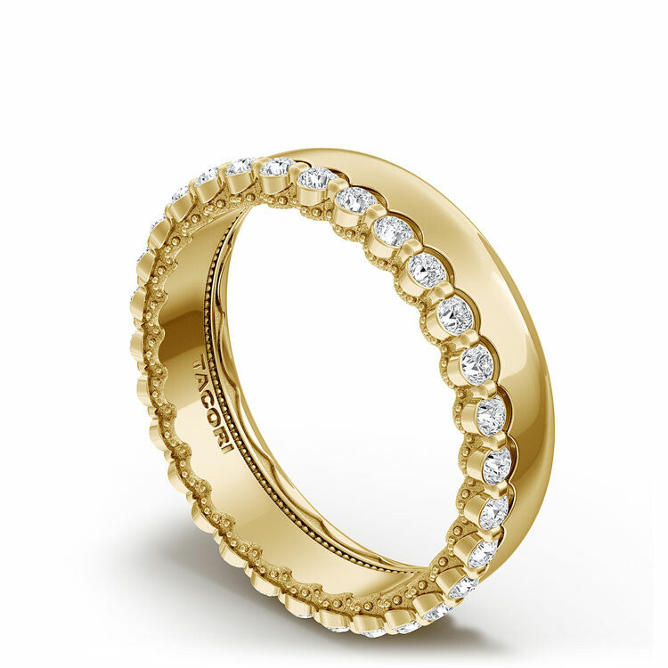 Diamond Edge High Polish Wedding Band Style # 1536