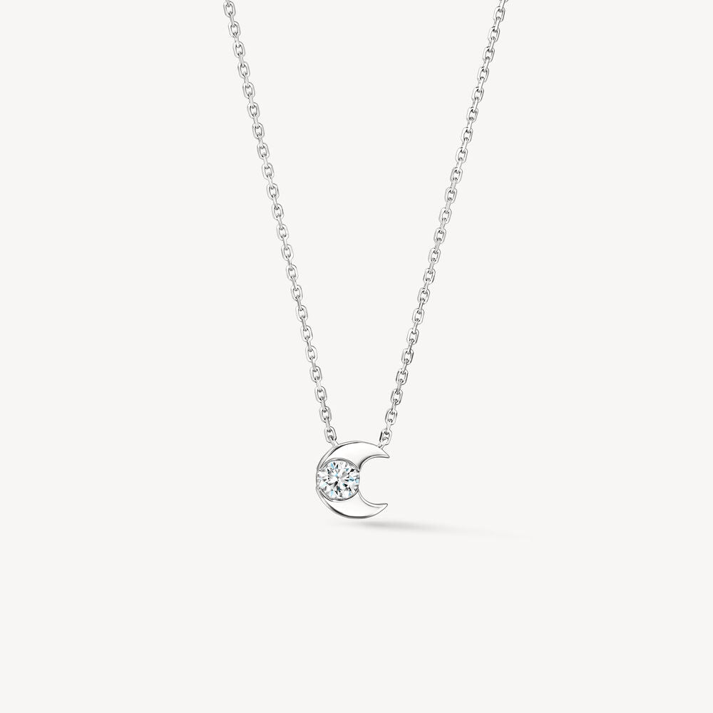 HOF Charmed Half Moon Pendant Necklace