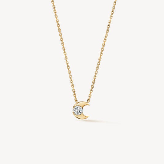 HOF Charmed Half Moon Pendant Necklace
