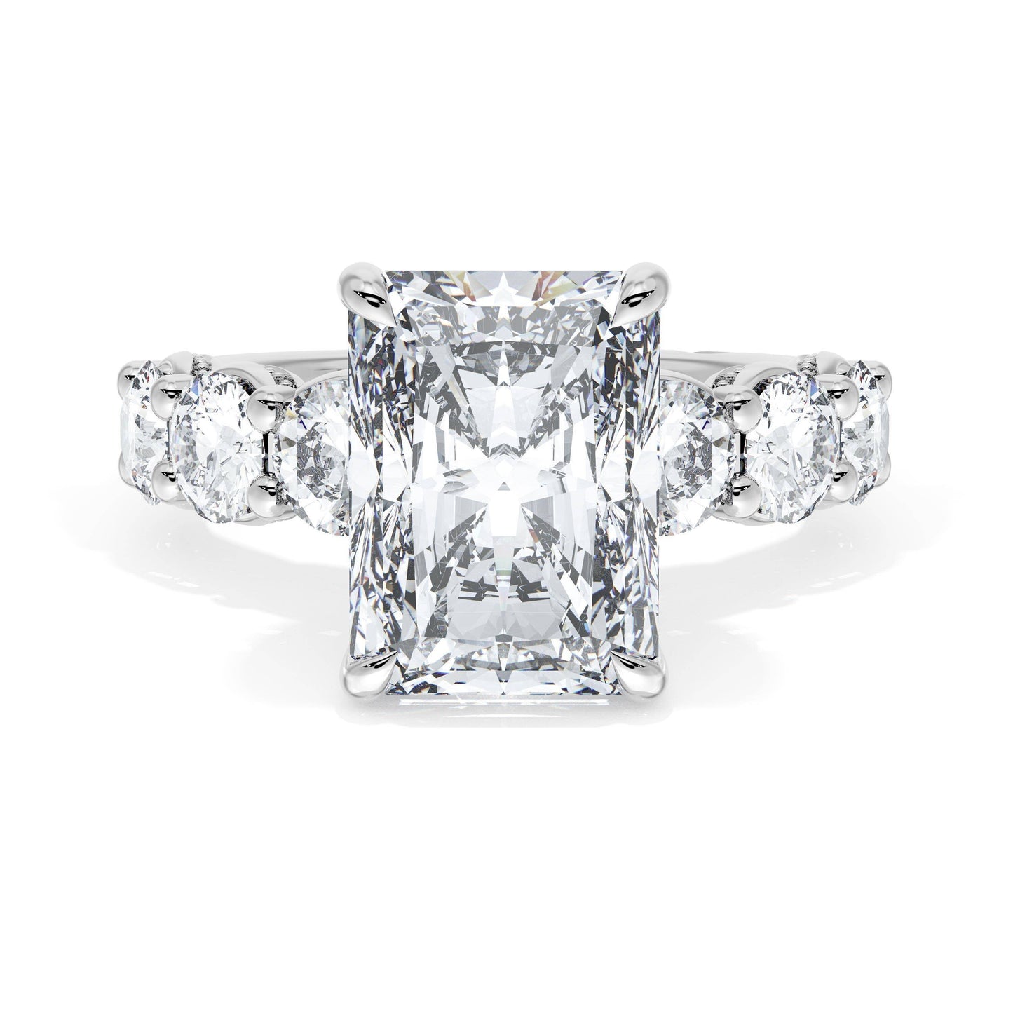 Radiant Solitaire Engagement Ring Style # 416 RAD 11 X 8